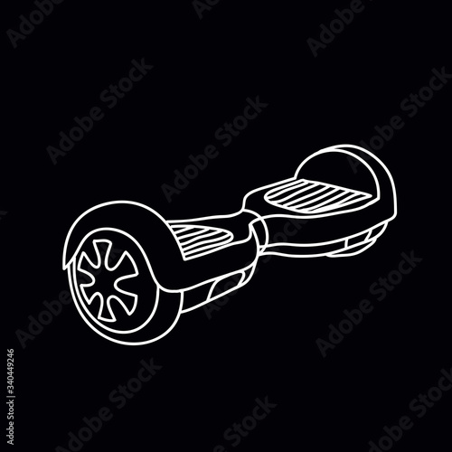gyroscooter doodle icon