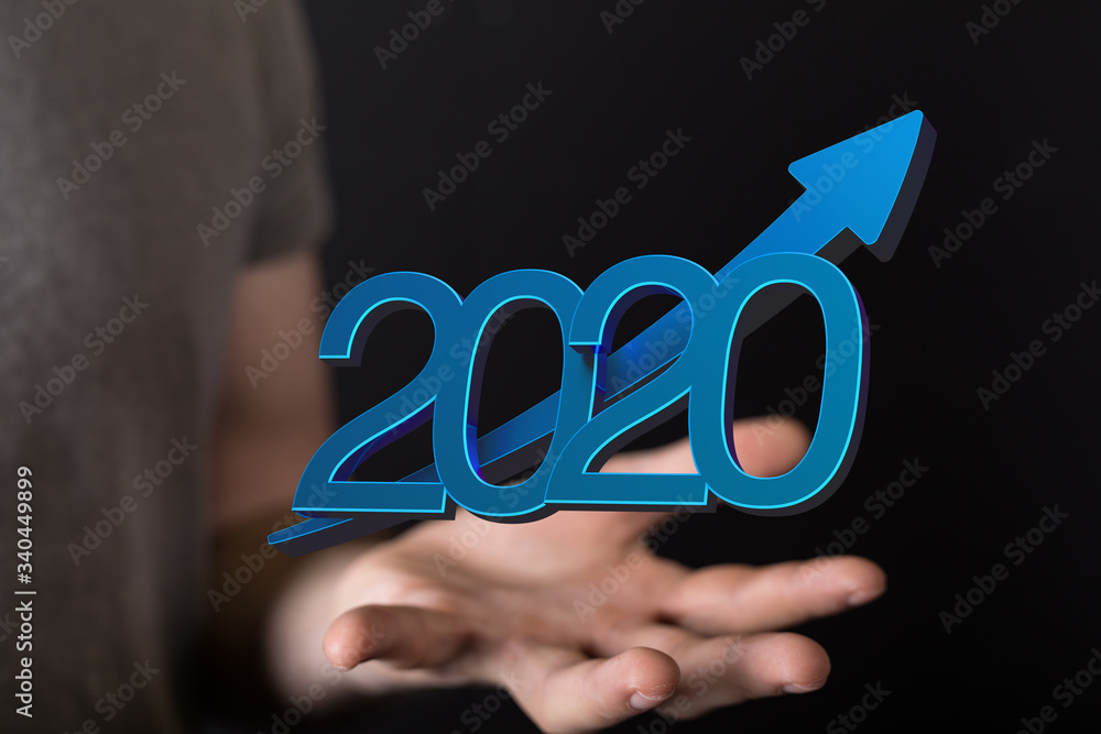 the 2020 business year up goals and success illustration the 2020 business year up goals and success illustration