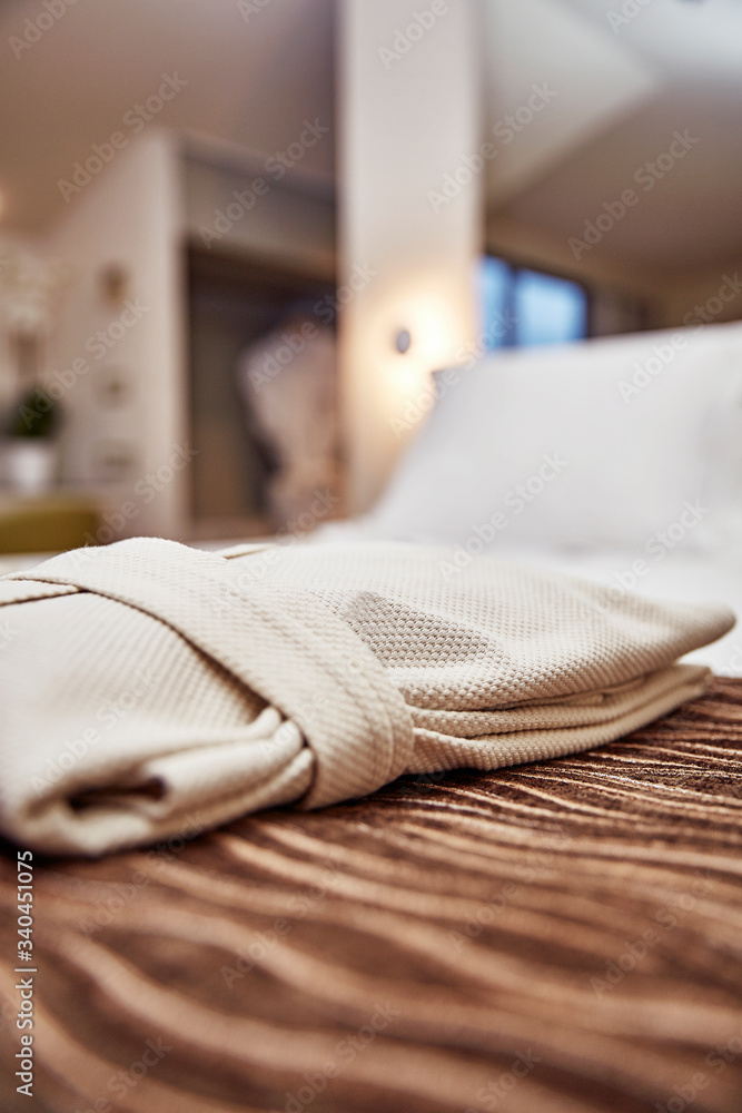 bathrobe and interior design in hotel room bathrobe and interior design in hotel room