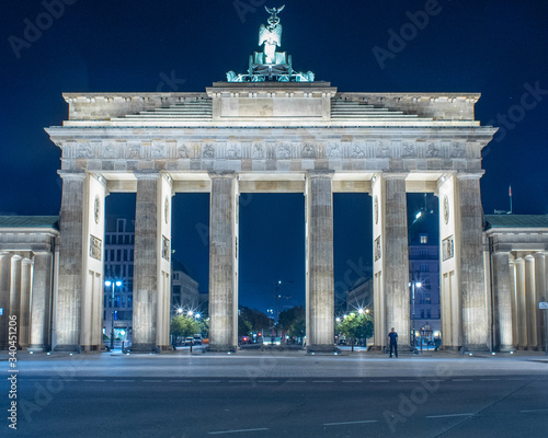 Berlin, Germany - Sep 8, 2016: Brandenburg Gate, German Brandenburger Tor, the only remaining town gate of Berlin.