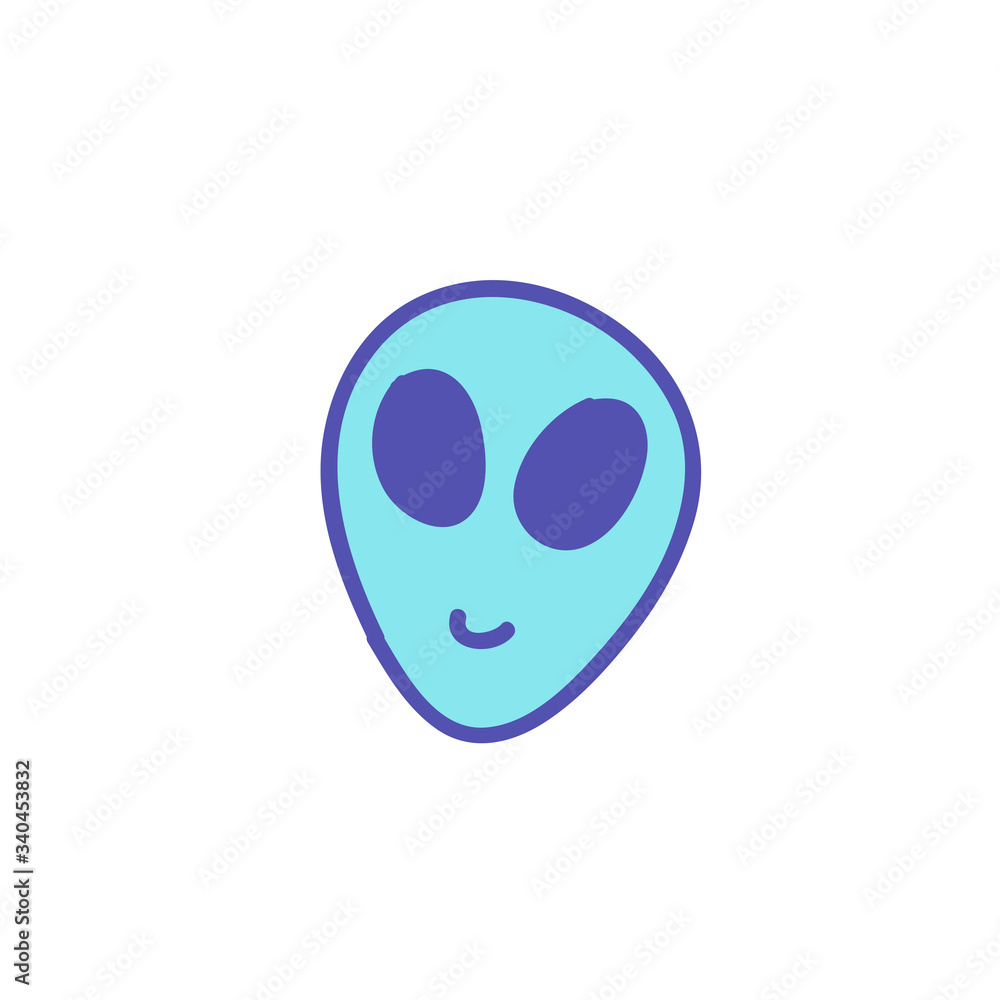 alien doodle icon alien doodle icon