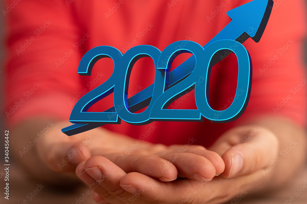 the 2020 business year up goals and success illustration the 2020 business year up goals and success illustration