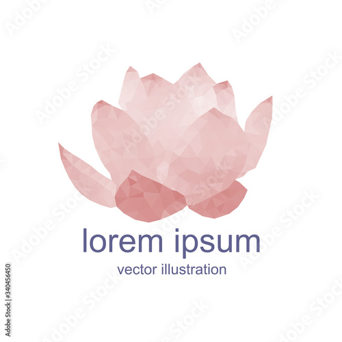 polygonal lotos illustration