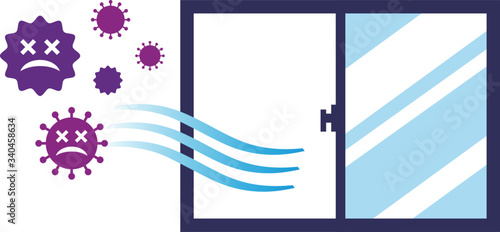 換気のイラスト