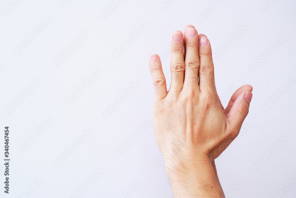 hand with thumb up isolated on white background hand with thumb up isolated on white background