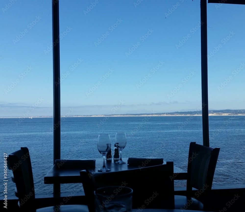 Restaurant over ocean