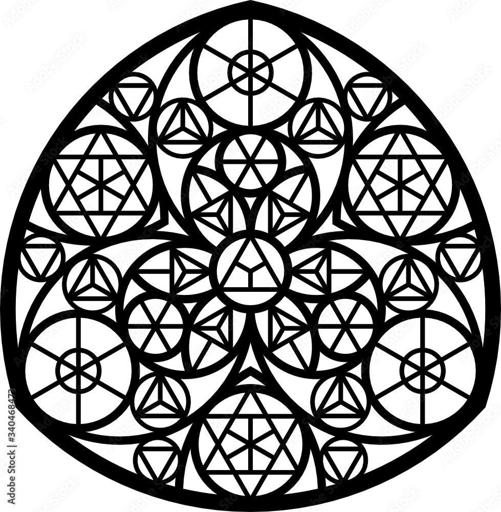 Rose Window, Fig. 11, triangular 1, triangular 2 Rose Window, Fig. 11, triangular 1, triangular 2