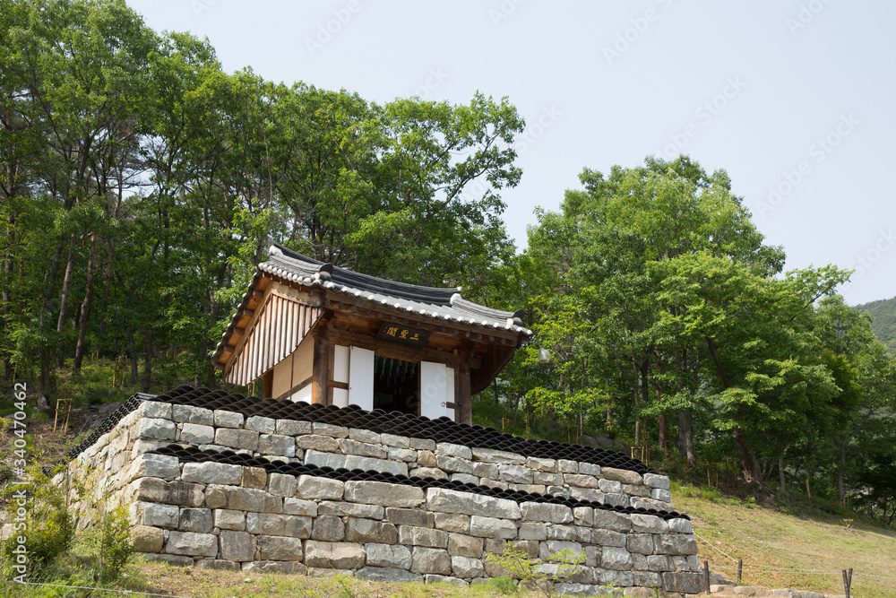 Naesosa Temple in Buan-gun, South Korea. Korean traditional temple.
