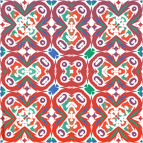 Antique talavera tiles patchwork.