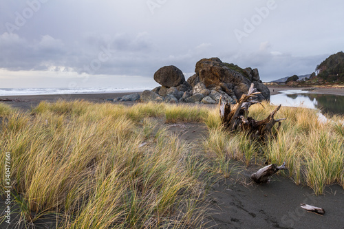 Turtle rock, Gold Beach, Oregon photo