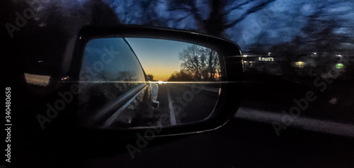 driving through the tunnel