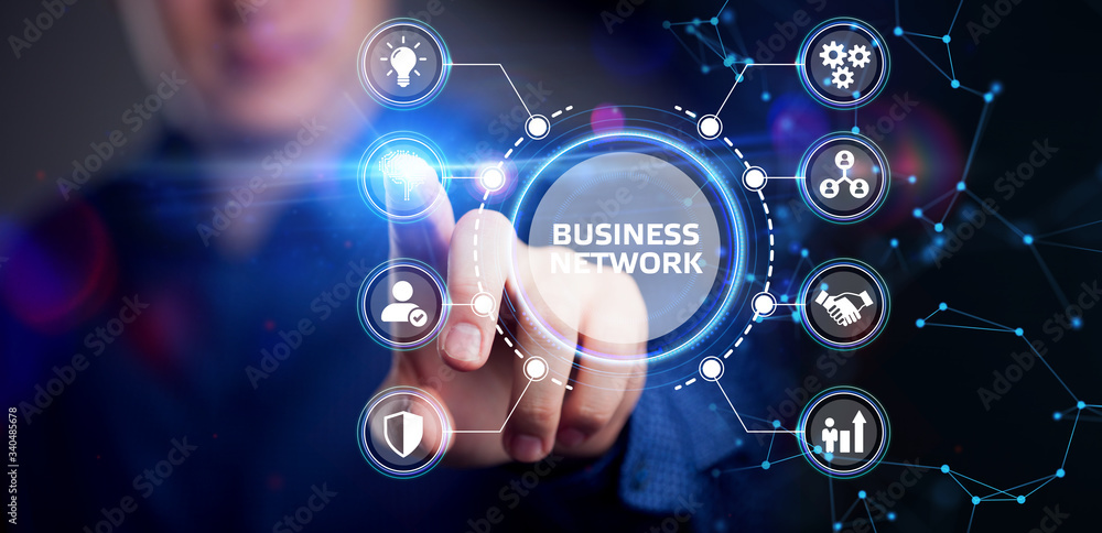 Business, Technology, Internet and network concept. Online Business Network. Business, Technology, Internet and network concept. Online Business Network.