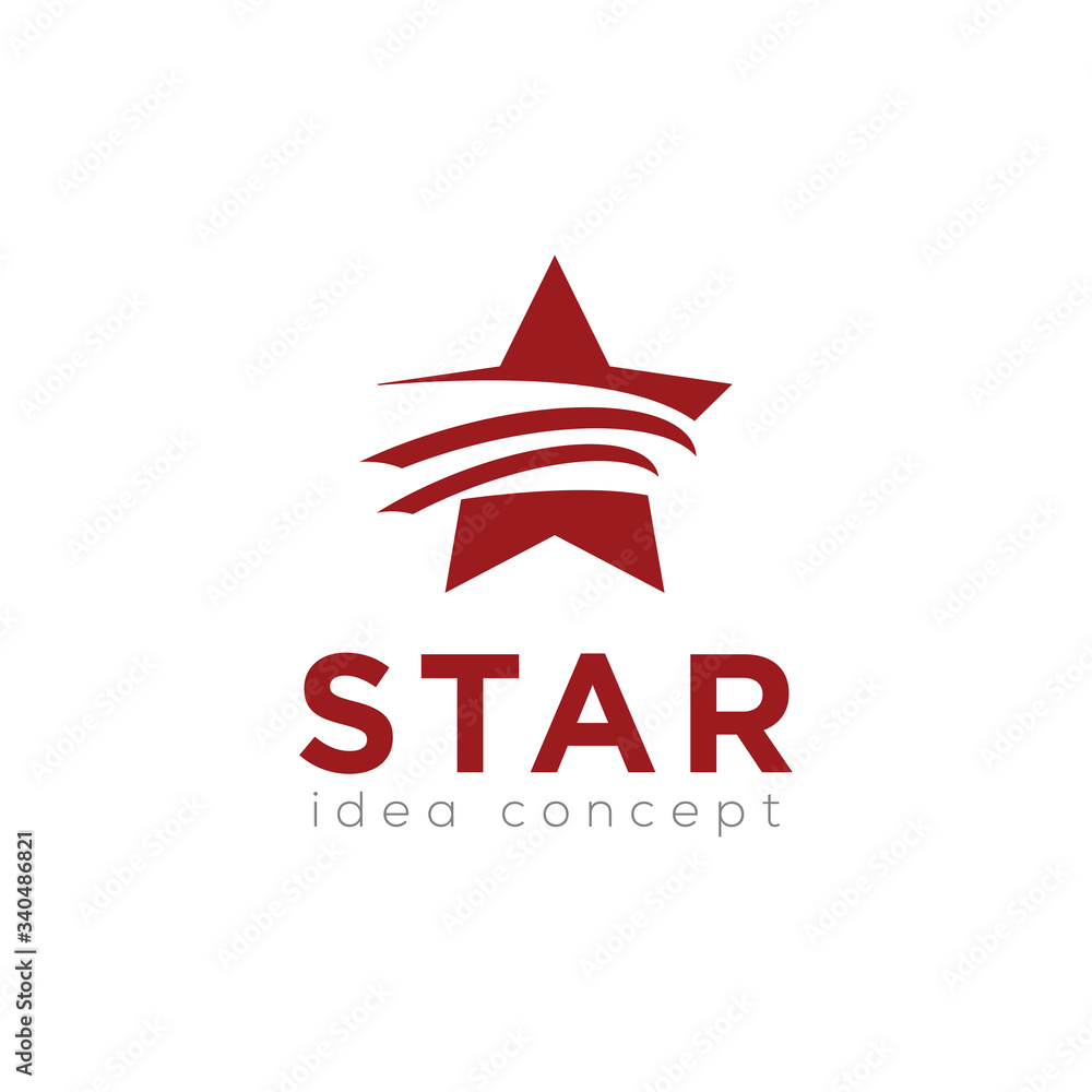 Obraz premium Star Logo, Creative Concept Template Vector