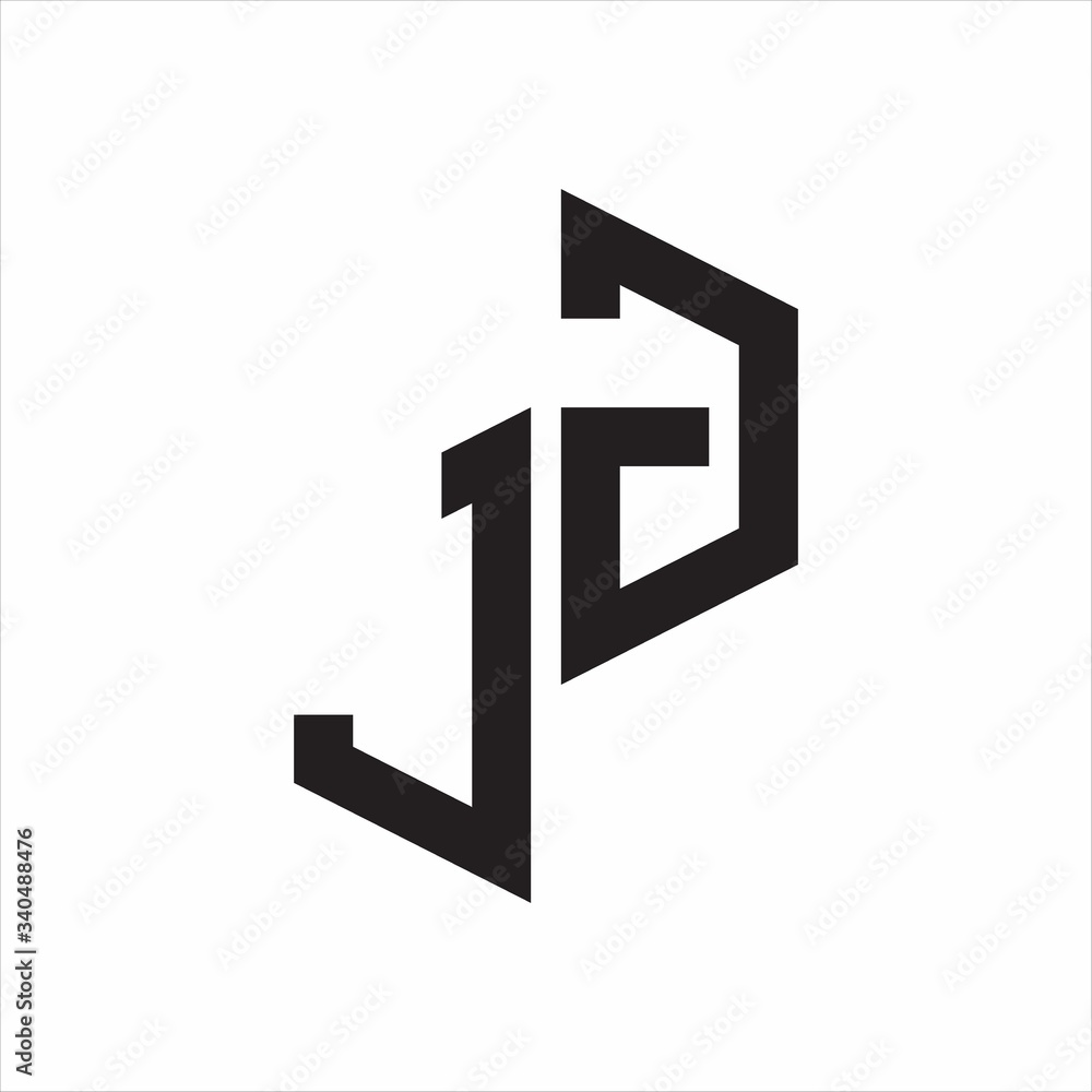 JG Initial Letters logo monogram with up to down style JG Initial Letters logo monogram with up to down style