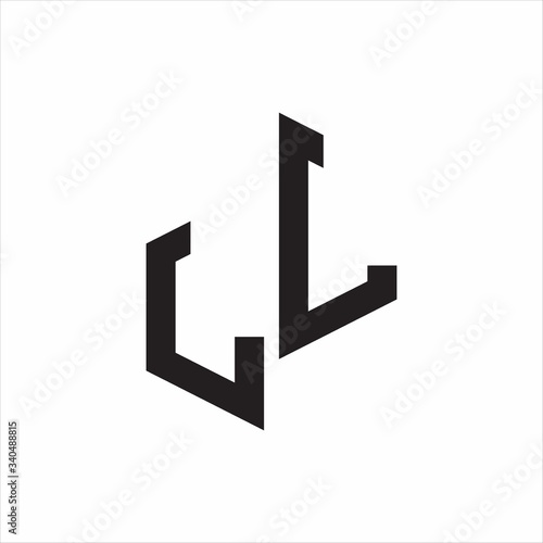 Free Download LL Initial Letters logo monogram with up to down style - GFXLoad