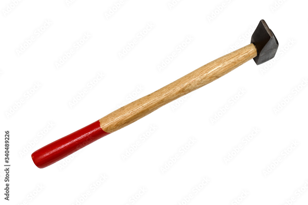 hammer isolated on white background top view  gavel