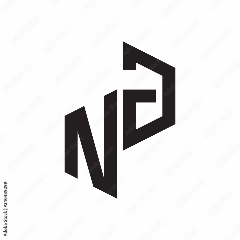 NG Initial Letters logo monogram with up to down style NG Initial Letters logo monogram with up to down style