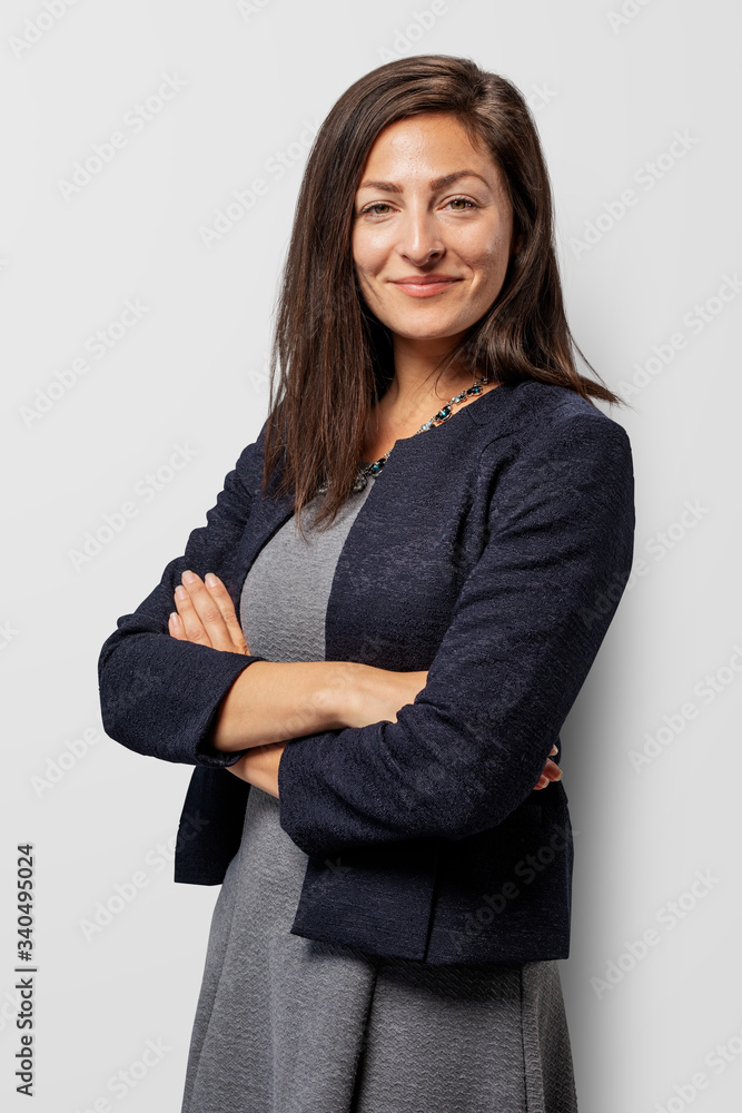 Confident businesswoman in a studio Confident businesswoman in a studio