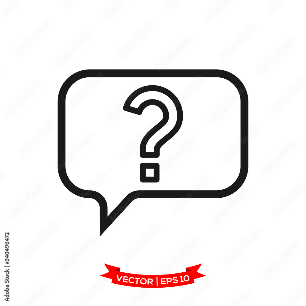 help vector icon, question icon in trendy flat design help vector icon, question icon in trendy flat design
