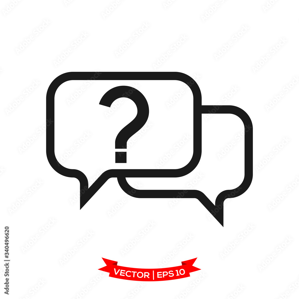 help vector icon, question icon in trendy flat design help vector icon, question icon in trendy flat design