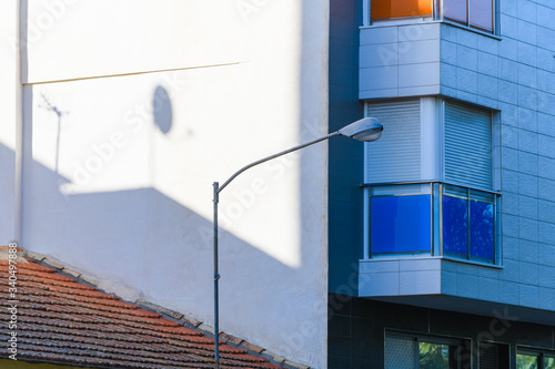 Abstract architectural image. The town of Guardamar del Segura. Alicante province. Spain