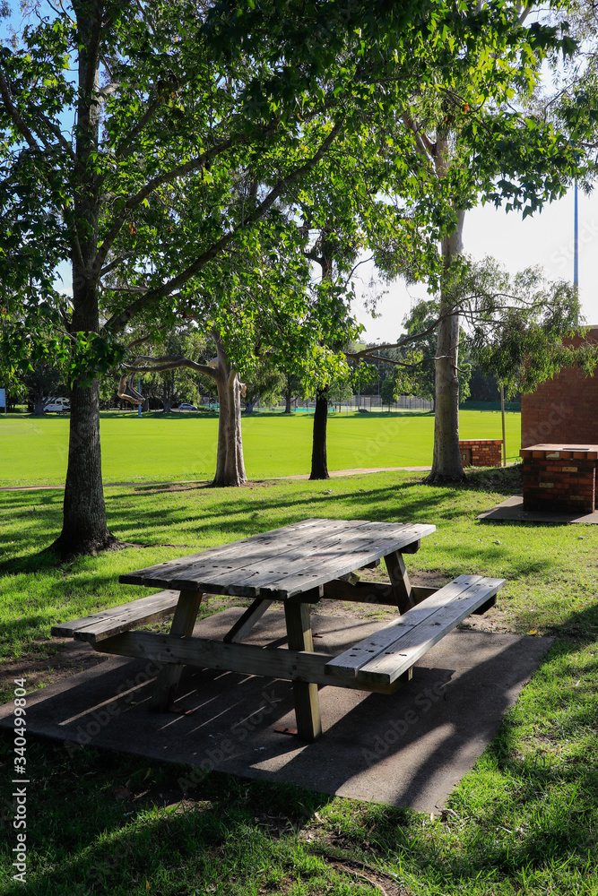 bench in the park, Kiama NSW Australia