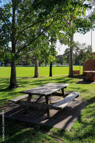 bench in the park, Kiama NSW Australia