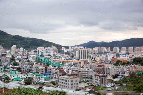 Village in Tongyeong-si, South Korea.  © photo_HYANG