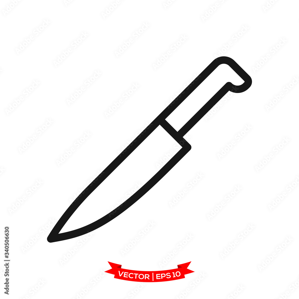 knife icon vector logo template, chef knife vector icon, kitchen utensil icon knife icon vector logo template, chef knife vector icon, kitchen utensil icon