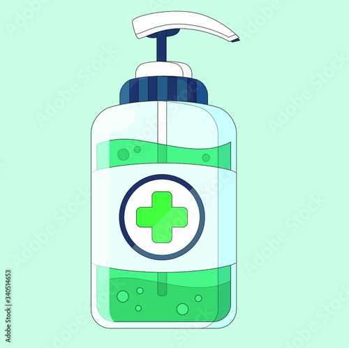 Bootle with sanitizer for your protection