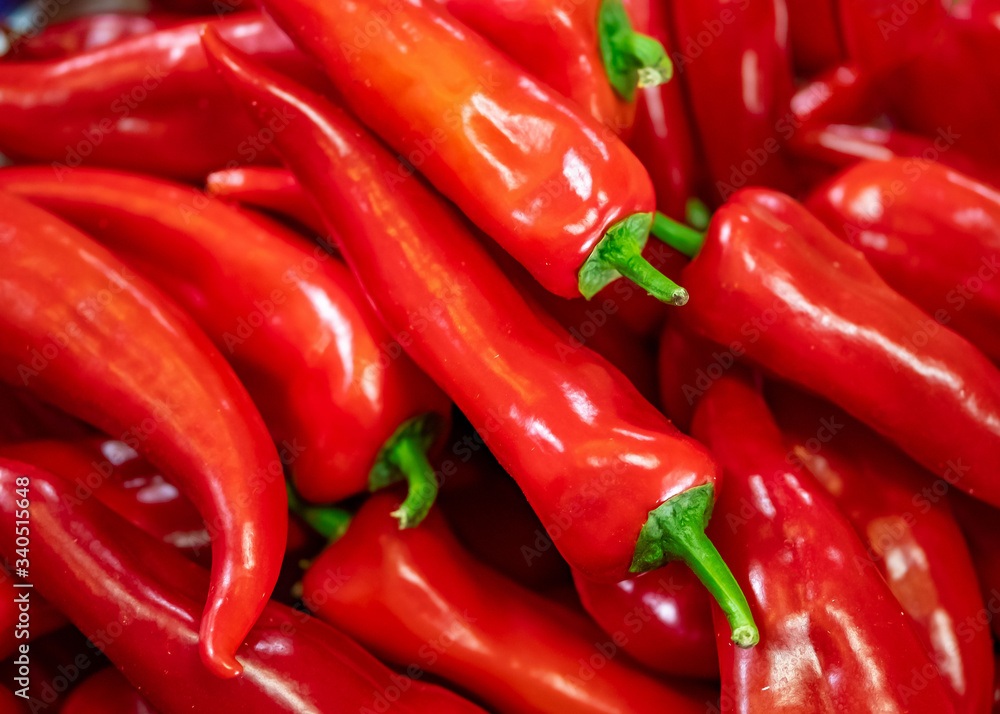 red pepper in the market