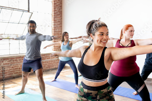 Beginners yoga class