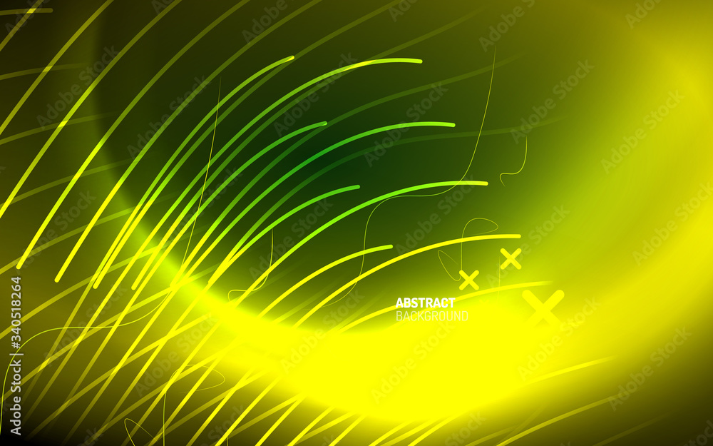 Obraz premium Abstract background - neon line design for Wallpaper, Banner, Background, Card, Book Illustration, landing page