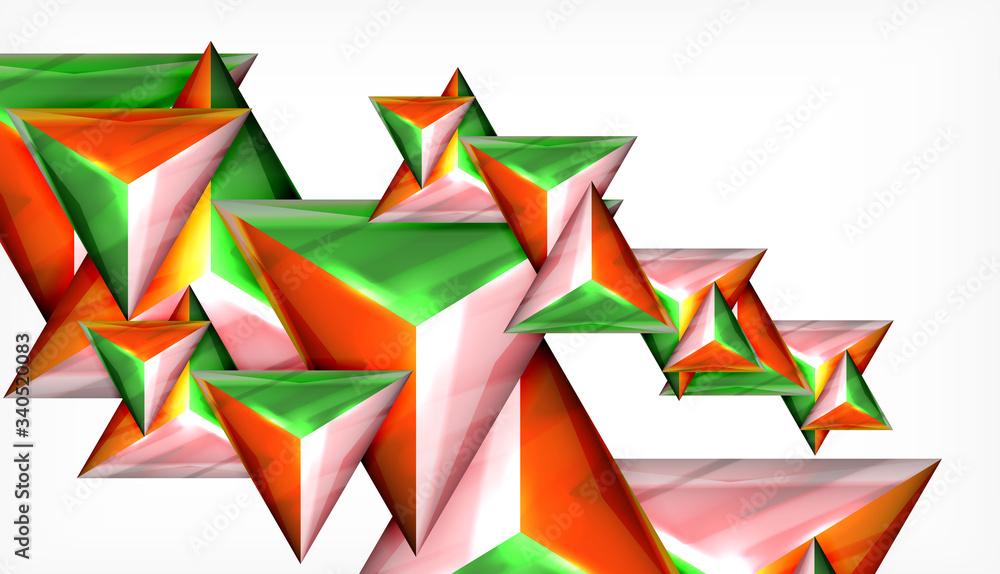 Triangle geometric vector abstract background
