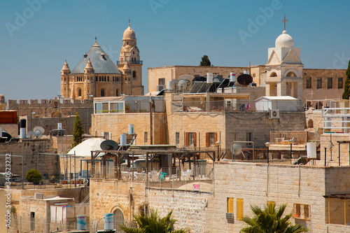 Old Jerusalem skyline view 