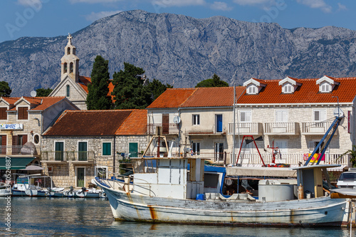 SUCURAJ   CROATIA - AUGUST 2015  View to the bay of small Sucuraj town on Hvar island  Croatia