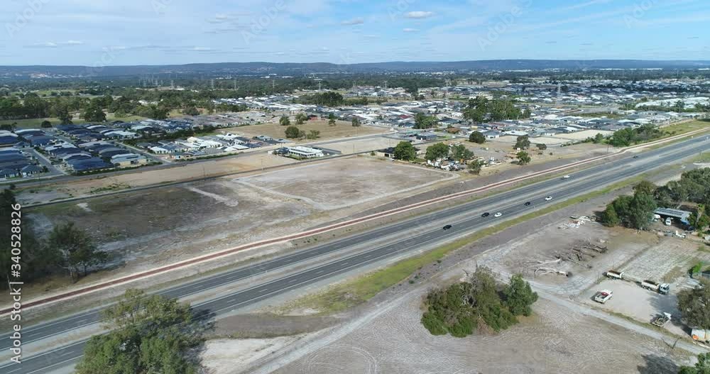 Luftaufnahme einer neuen Wohnsiedlung in Perth, Westaustralien, Australien