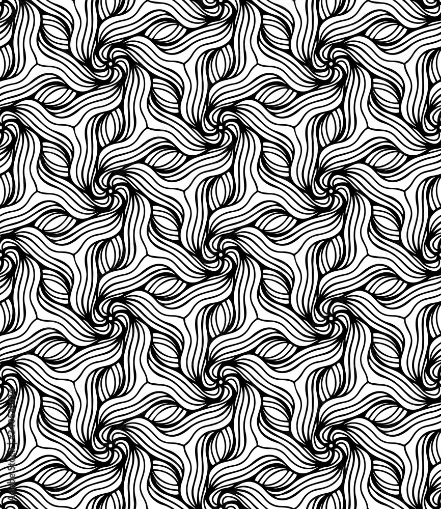 Obraz premium Seamless abstract pattern Vector coloring book