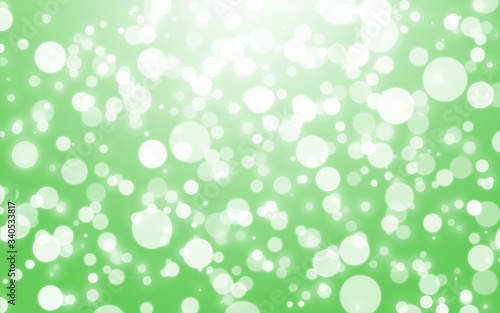 Abstract bokeh light green background