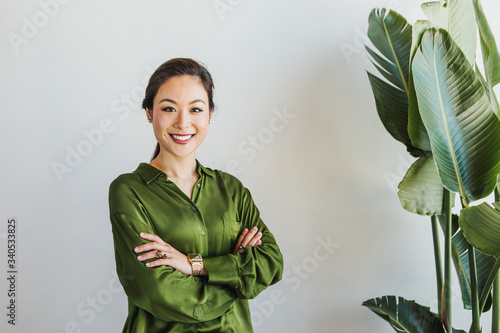 Confident Asian businesswoman