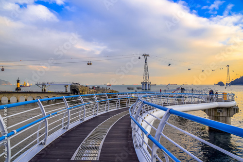 Heavenly Songdo Skywalk in Busan, South Korea © ngchiyui