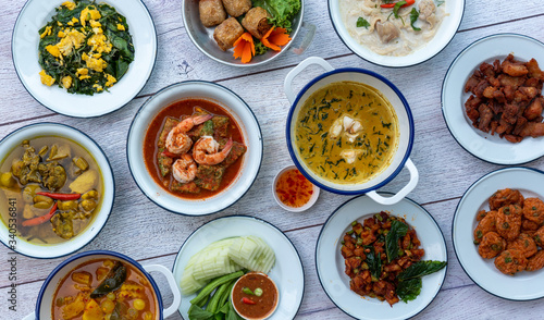 Thai Food Mixed Dishes Set 