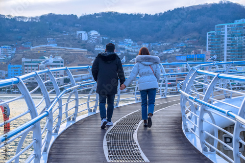 Heavenly Songdo Skywalk in Busan, South Korea