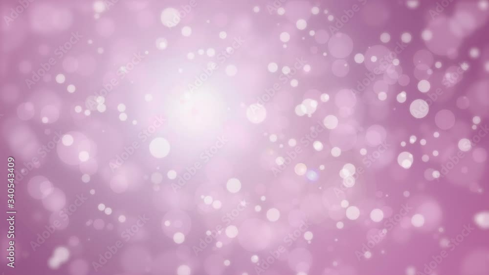 Animated festive purple pink bokeh background with gloating glowing light particles. Animated festive purple pink bokeh background with gloating glowing light particles.
