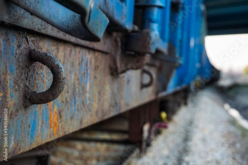detail of an old train