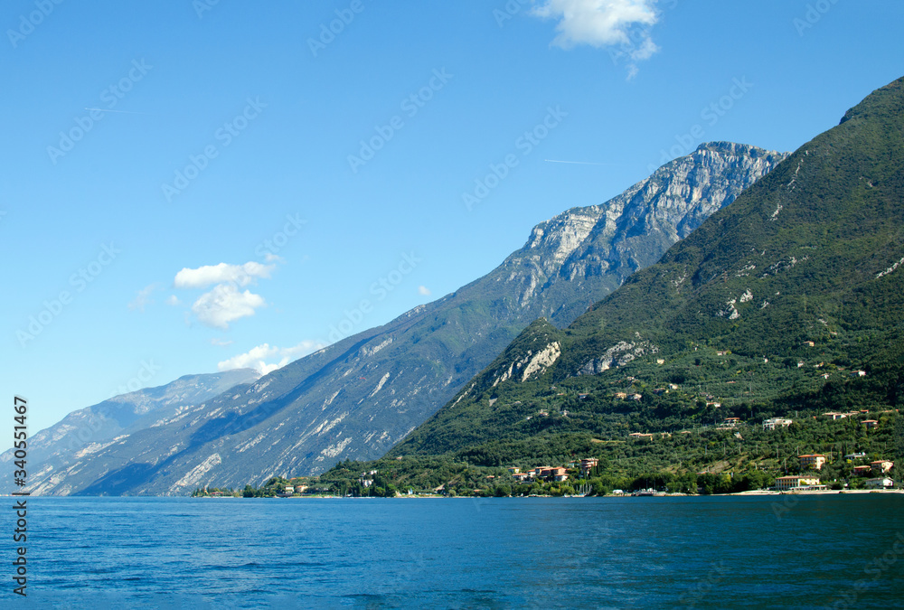 Lake Garda / Gardasee sightseeing and Panorama you at the lake and the mountains