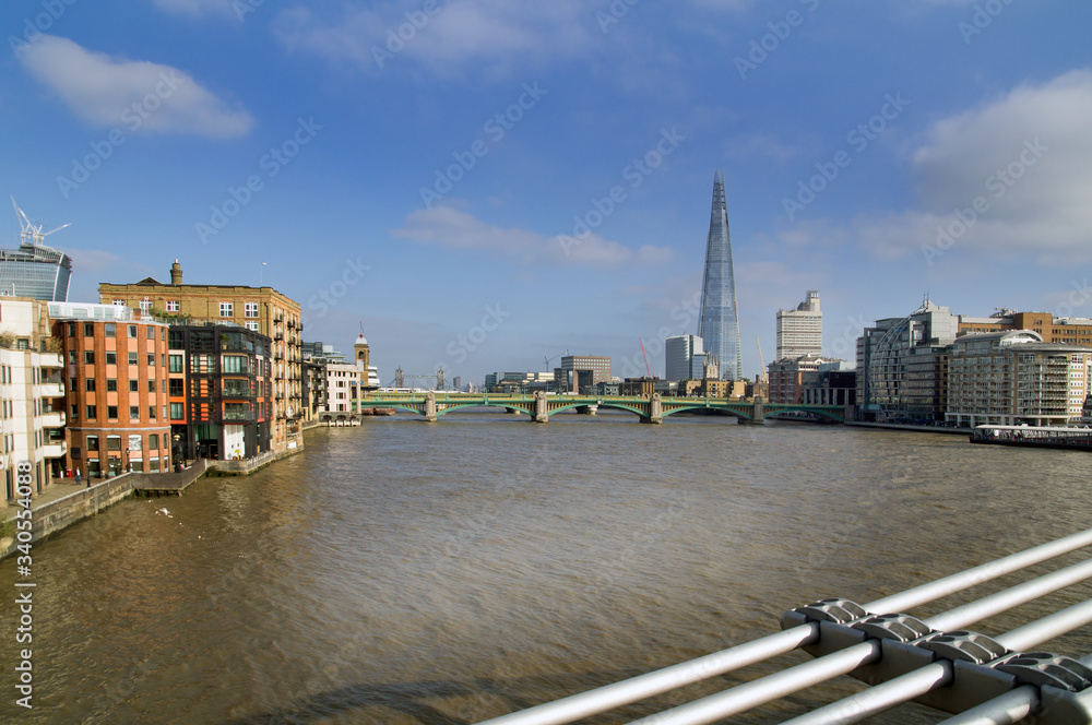 River Thames and  skyscraper. London