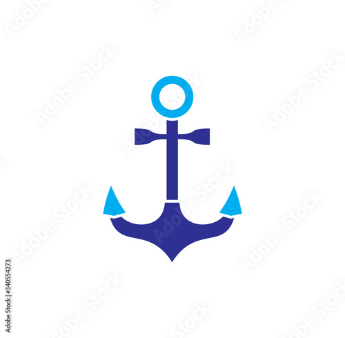 Anchor icon on background for graphic and web design. Creative illustration concept symbol for web or mobile app