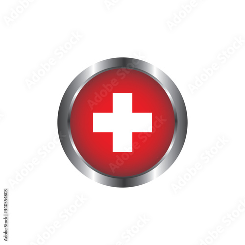 First aid sign or symbol. Vector design isolated on white background