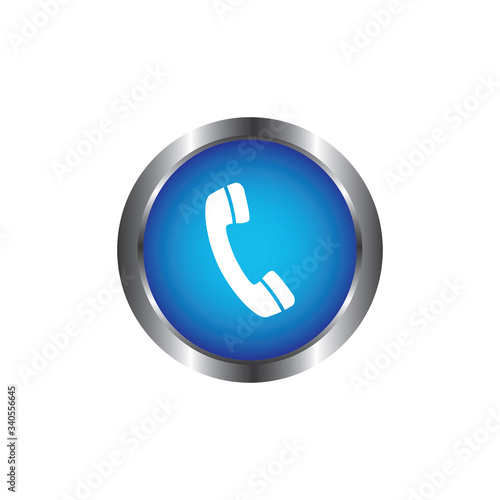 Wallpaper Mural Phone sign or symbol. Vector design isolated on white background. Torontodigital.ca